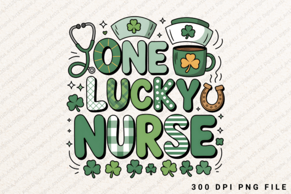 Funny Medical Shamrock PNG Design