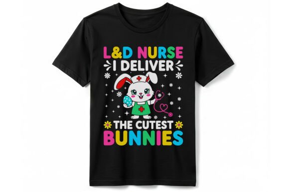 L D Nurse Easter Bunny T-shirt