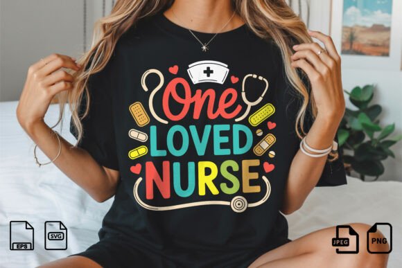 One Loved Nurse Colorful Design