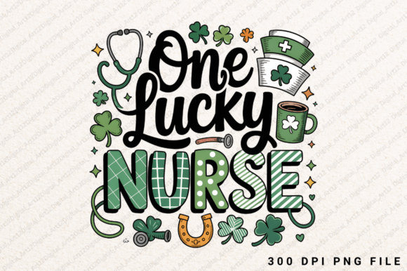St. Patrick’s Day Nurse Shirt PNG Design